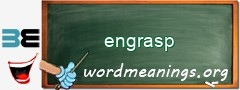 WordMeaning blackboard for engrasp